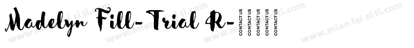 Madelyn Fill-Trial R字体转换